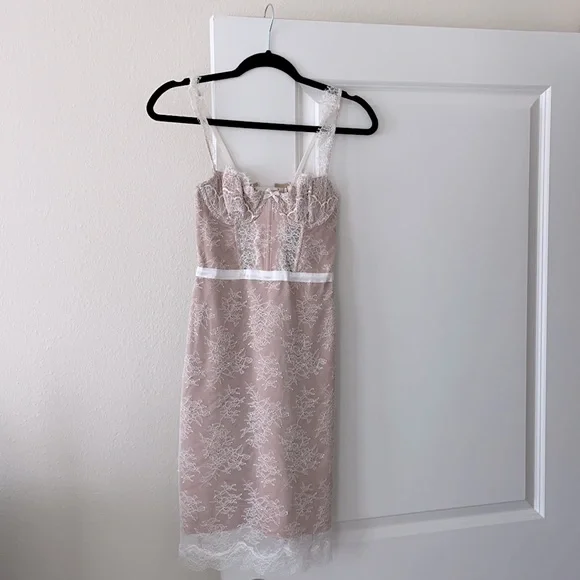 chinese dress ladies Ivory Lace Bralette Dress main image 0